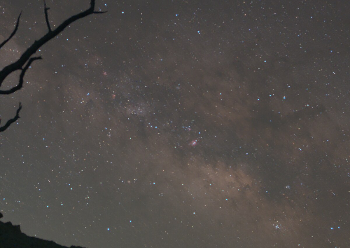 Crop from a Starry Landscape Stacker output